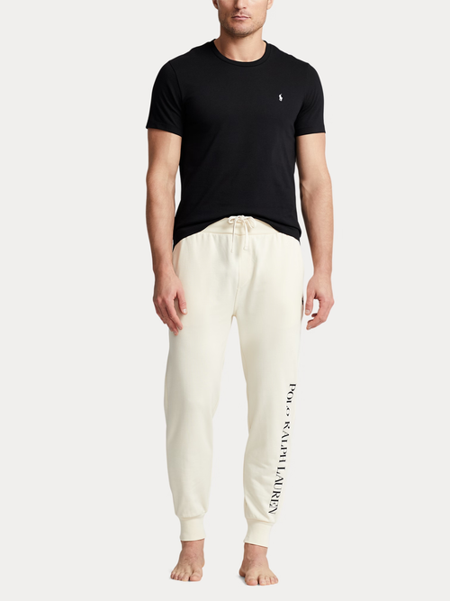 RALPH LAUREN Cotton Jersey Sleep T-shirt Polo Black